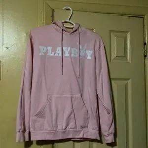 Baby pink playboy hoodie sale